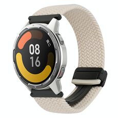 Per Xiaomi Watch Color 2 22mm Cinturino per orologio intrecciato con fibbia magnetica (Starlight Black)