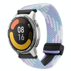 Per Xiaomi Watch Color 2 22mm Cinturino per orologio intrecciato con fibbia magnetica (viola)