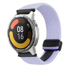 Per Xiaomi Watch Color 2 22mm Cinturino per orologio intrecciato con fibbia magnetica (viola)