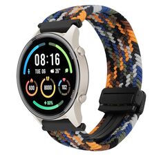 Per Xiaomi Watch Sport 22mm Cinturino per orologio intrecciato con fibbia magnetica (mimetico colorato)