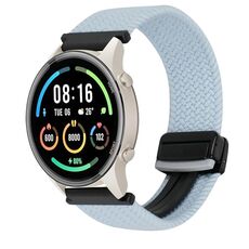 Per Xiaomi Watch Sport 22mm Cinturino per orologio intrecciato con fibbia magnetica (blu)