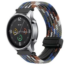 Per Xiaomi Watch Color 22mm Cinturino per orologio intrecciato con fibbia magnetica (grigio siderale)