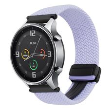 Per Xiaomi Watch Color 22mm Cinturino per orologio intrecciato con fibbia magnetica (viola)