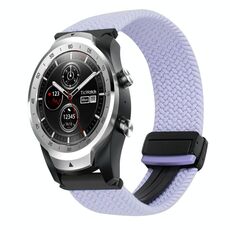 Per Ticwatch Pro 2020 22mm cinturino per orologio intrecciato con fibbia magnetica (viola)