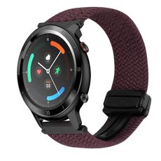 Per cinturino intrecciato con fibbia magnetica Ticwatch GTX 22 mm (marrone scuro)