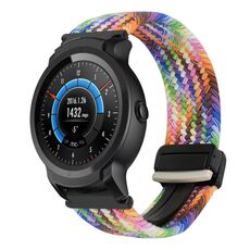 Per Ticwatch E2 22mm cinturino per orologio intrecciato con fibbia magnetica (colorato)