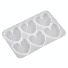 Stampo in silicone per portachiavi con ciondolo a forma di farfalla a forma di cuore con colla di cristallo fai da te (cuore)