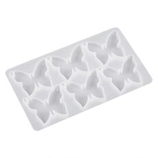 Stampo in silicone per portachiavi con ciondolo a forma di farfalla a forma di cuore con colla di cristallo fai da te (farfalla)