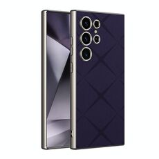 Per Samsung Galaxy S24 Ultra 5G GKK Asterism Metal Paint Skin Feel Custodia per telefono in pelle a copertura totale, penna non inclusa (viola)