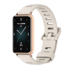 Per Honor Band 9 MIJOBS Cinturino per orologio in TPU traspirante con foro piatto (grigio oro rosa)