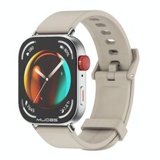 Per Huawei Watch Fit3 MIJOBS Cinturino in silicone tinta unita (grigio argento)