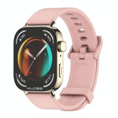 Per Huawei Watch Fit3 MIJOBS Cinturino in silicone tinta unita (oro chiaro rosa)