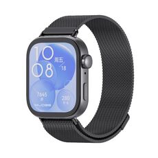 Per Huawei Watch Fit3 MIJOBS Milan Cinturino magnetico in acciaio inossidabile (nero)