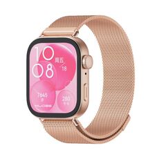 Per Huawei Watch Fit3 MIJOBS Milan Cinturino magnetico in acciaio inossidabile (oro rosa)