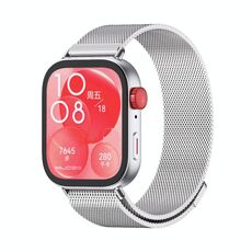 Per Huawei Watch Fit3 MIJOBS Milan Cinturino magnetico in acciaio inossidabile (argento)