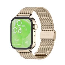 Per Huawei Watch Fit3 MIJOBS Milan Buckle Cinturino in acciaio inossidabile (oro chiaro)