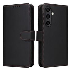 Per Samsung Galaxy S24 FE 5G BETOPNICE BN-005 2 in 1 Custodia staccabile in vera pelle (nero)