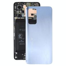 Per Xiaomi Redmi K30S Cover posteriore in vetro per batteria (argento)