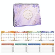 Calendario da tavolo inglese gennaio-dicembre 2025, ornamento annuale per promemoria da tavolo, quaderno con pagina ribaltabile, stile: Quicksand