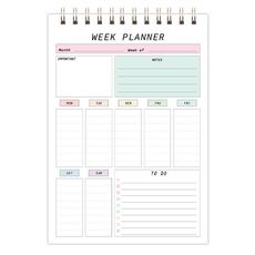 Quaderno settimanale A5 Planner impermeabile con spirale, promemoria, stile: verticale bianco