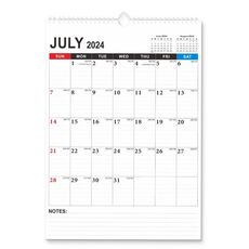 Calendario inglese, conto alla rovescia, calendario da tavolo per appunti (minimalista da luglio 2024 a dicembre 2025)