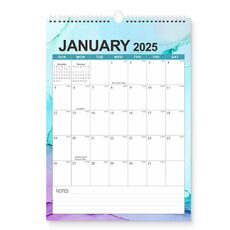 Calendario inglese, conto alla rovescia, calendario da tavolo per appunti (gennaio 2025-giugno 2026, colorante)