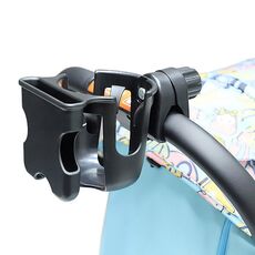 2 in 1 portabicchieri per cellulare e passeggino scheletro portabottiglie multiuso (nero)