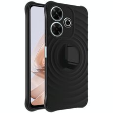 Per Xiaomi Poco M6 4G IMAK UC-6 Series Custodia morbida per telefono Manbo Frosting (Nero)