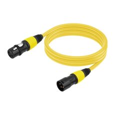 Cavo audio JC1015 XLR 3 pin maschio-femmina, lunghezza: 3 m (giallo)