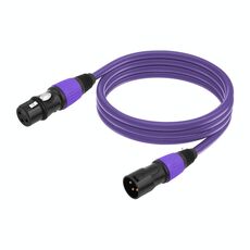 Cavo audio JC1015 XLR 3 pin maschio-femmina, lunghezza: 10 m (viola)