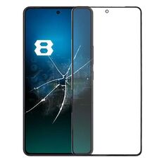 Per Asus ROG Phone 8 Schermo frontale Lente esterna in vetro con adesivo OCA otticamente trasparente
