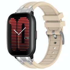 Per Amazfit Active Quick Release Silver Buckle 20mm Royal Silicone Watch Band (Starlight)