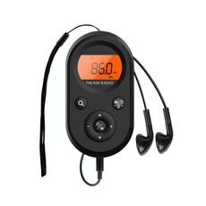 M01 Mini Radio FM/AM Portatile Ricaricabile con Retroilluminazione (Nero)