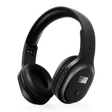 A8 Versione di ricarica Display digitale portatile Cuffie FM (nero)