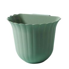 Cestino multifunzionale da cucina sospeso Cestino per la spazzatura da tavolo con fiori per la casa (verde)