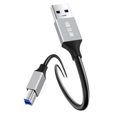 USB 3.0 A Male to USB-B Square Interface Printer Data Transmission Adapter Cable, Length:2m