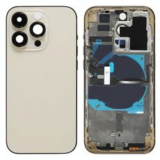 Cover posteriore Cina per iPhone 14 Pro con flat power, volume e ricarica oro EDA006931401B