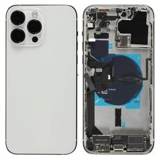 For iPhone 14 Pro Max Battery Back Cover Assembly, Version:US Version(Silver)