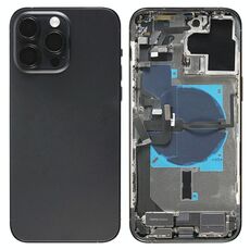 For iPhone 14 Pro Max Battery Back Cover Assembly, Version:CE EU Version(Black)