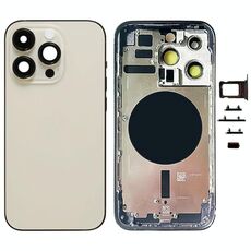 Cover posteriore USA per iPhone 14 Pro con tasti e vassoio sim oro EDA006931801B