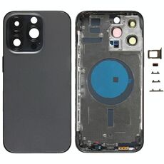 Cover posteriore USA per iPhone 14 Pro Max con tasti e vassoio sim nero EDA006931901A