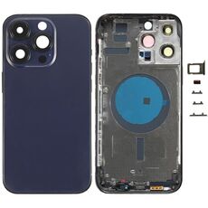 Cover posteriore USA per iPhone 14 Pro Max con tasti e vassoio sim viola EDA006931901C