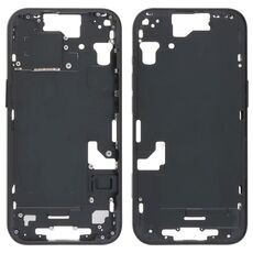 Per iPhone 15 Cornice centrale con tasti laterali + vassoio per carte, versione: versione USA (nero)
