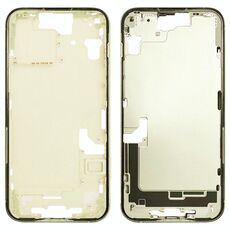 Per iPhone 15 Cornice centrale Piastra con tasti laterali + Vassoio per schede, Versione: Versione cinese (giallo)