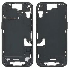 Per iPhone 15 Cornice centrale Piastra con tasti laterali + Vassoio per schede, Versione: CE Versione UE (Nero)