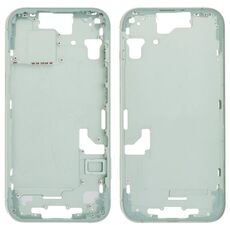 Per iPhone 15 Cornice centrale Piastra con tasti laterali + Vassoio per schede, Versione: CE Versione UE (Verde)