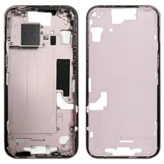Per iPhone 15 Cornice centrale Piastra con tasti laterali + Vassoio per schede, Versione: CE Versione UE (Rosa)