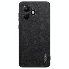 Custodia antiurto in pelle per telefono Honor X60i Tree Bark (nero)
