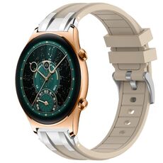 Per Honor Watch GS 4 22mm Quick Release Fibbia Argentata Cinturino Orologio in Silicone Reale (Starlight)