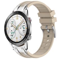 Per Honor Watch GS 3i 22mm Quick Release Fibbia Argentata Cinturino Orologio in Silicone Reale (Starlight)